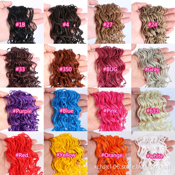 Wholesale Zizi Braids Crochet Box Braids Colored Synthetic Braiding Hair